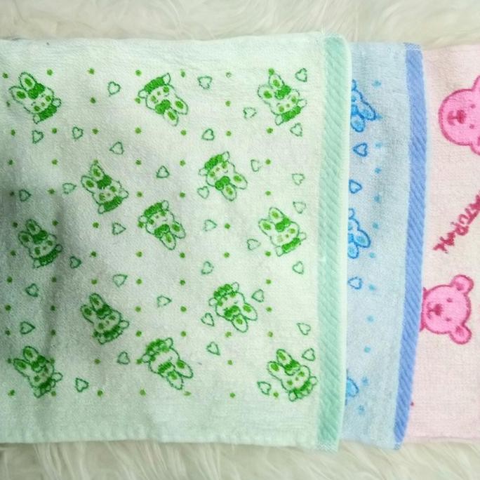 handuk muka kecil / handuk muka motif / handuk sapu tangan ( isi 12 ) MURAH