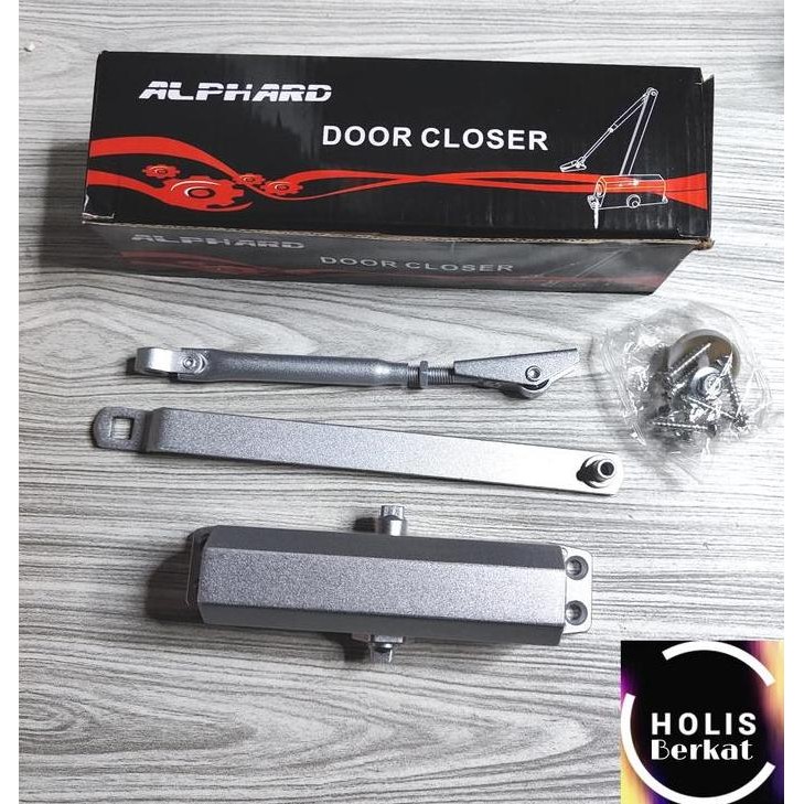 Door Closer Alat Penutup Pintu Rumah Otomatis Hidrolik Silver murah