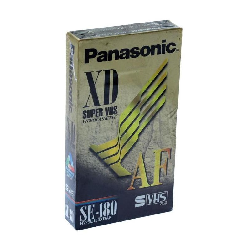ready stock  Panasonic S-VHS NV-SE180 XDAF Video Cassette / Kaset Video SUPER VHS