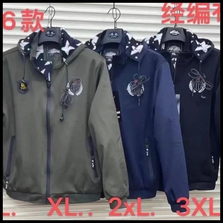 jaket  bahan lotto dalam bulu// free headset// Jacket keren pria// jaket impor