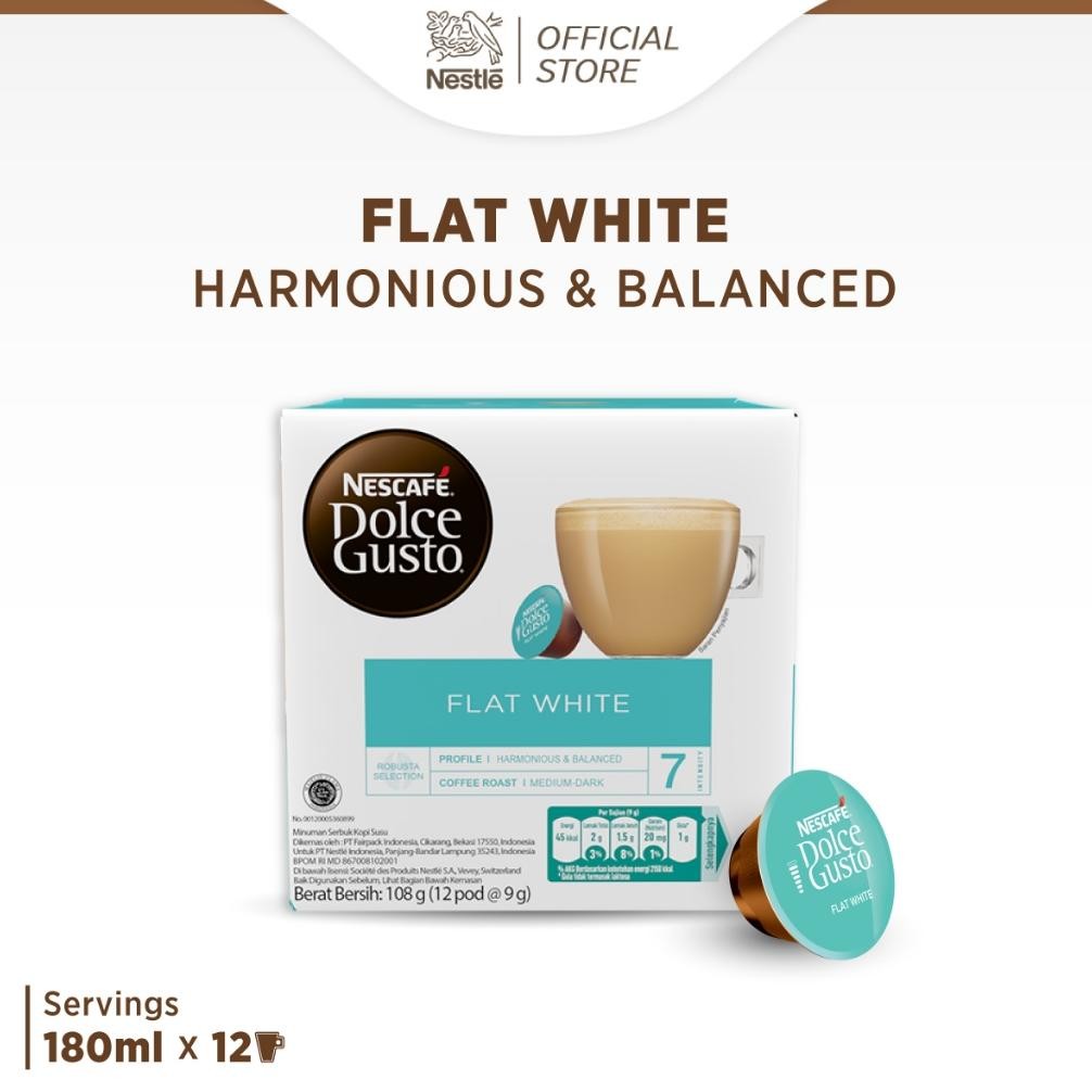

Nescafe Dolce Gusto Flat White 1 box (12 kapsul=12 gelas)