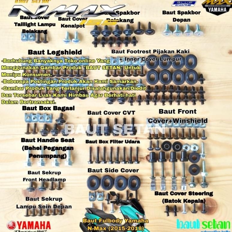 Baut Full Body Yamaha NMax 2015-2018/Baut FullSet Body Nmax