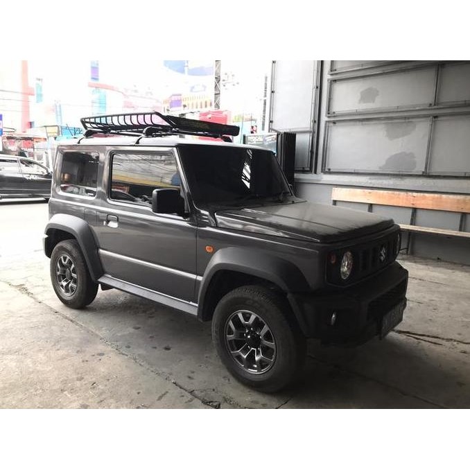 Paket Roof Rack Buzz dan Cross Bar Jepit Body KHUSUS JEEP JIMNY KATANA