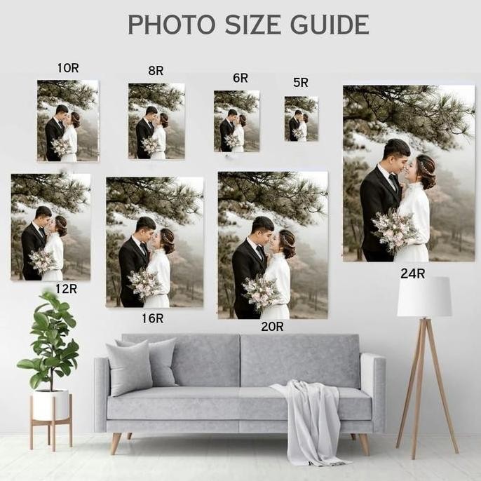 ready stock  Bingkai Frame Minimalis Kayu Tanpa Kaca Ukuran 16R,16Rp,20R,20Rp