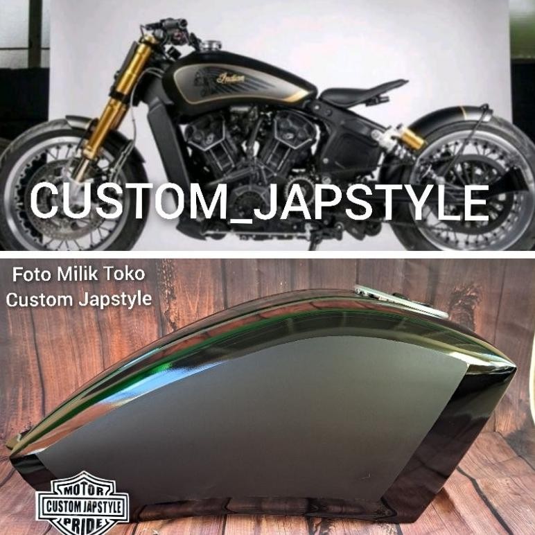Tangki Custom Bobber Indian Bobber Tutup Ninja