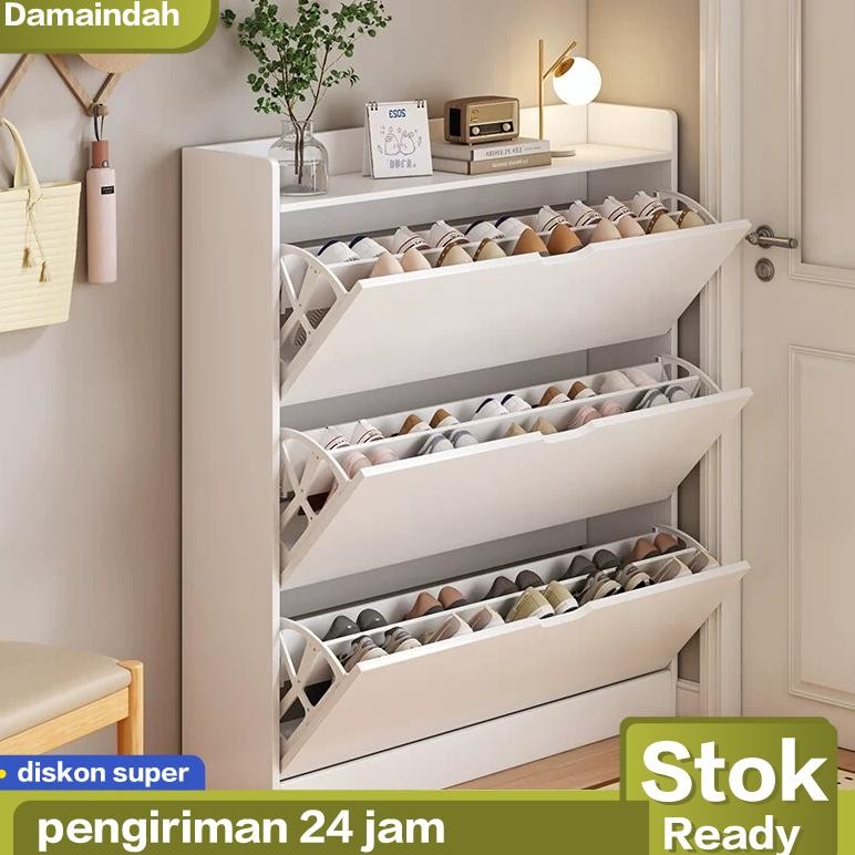 Lemari Sepatu/Rak Sepatu/Lemari Sepatu Tertutup/Rak Sepatu Aesthetic/Lemari Sepatu Susun Tertutup/Ka
