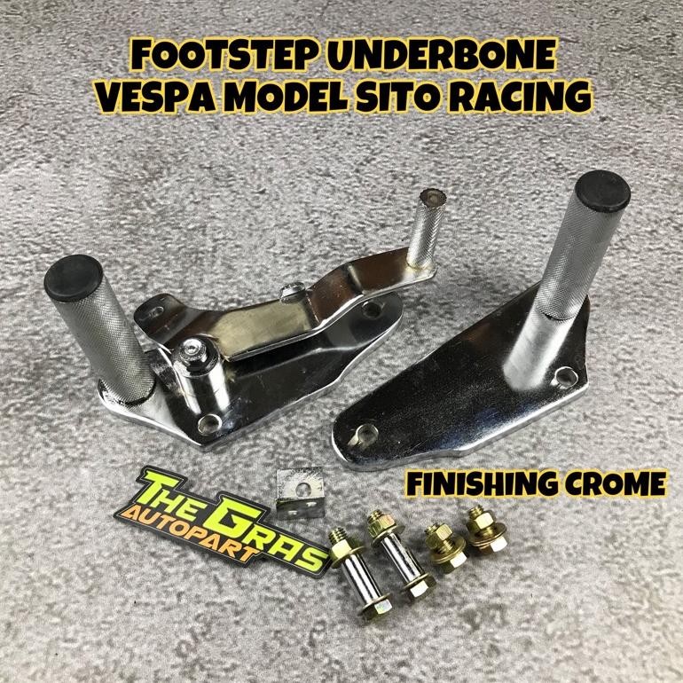 Footstep Vespa Racing Pijakan Kaki Vespa Underbone Vespa Underbhone Vespa Racing Footstep Pijakan Ka