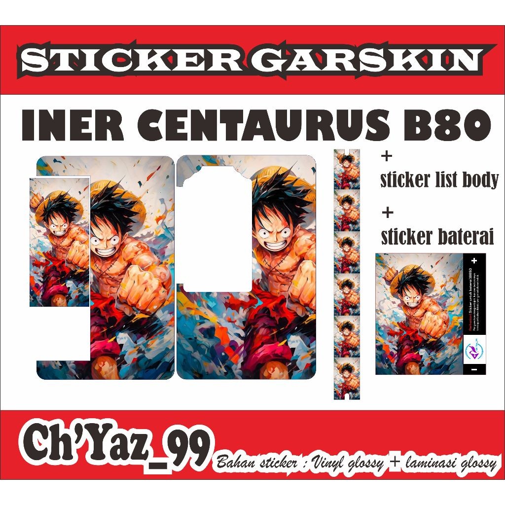 

Promo2pcs - B80 One Piece F Garskin Stiker/not Case Premium Quality CustomCOD
