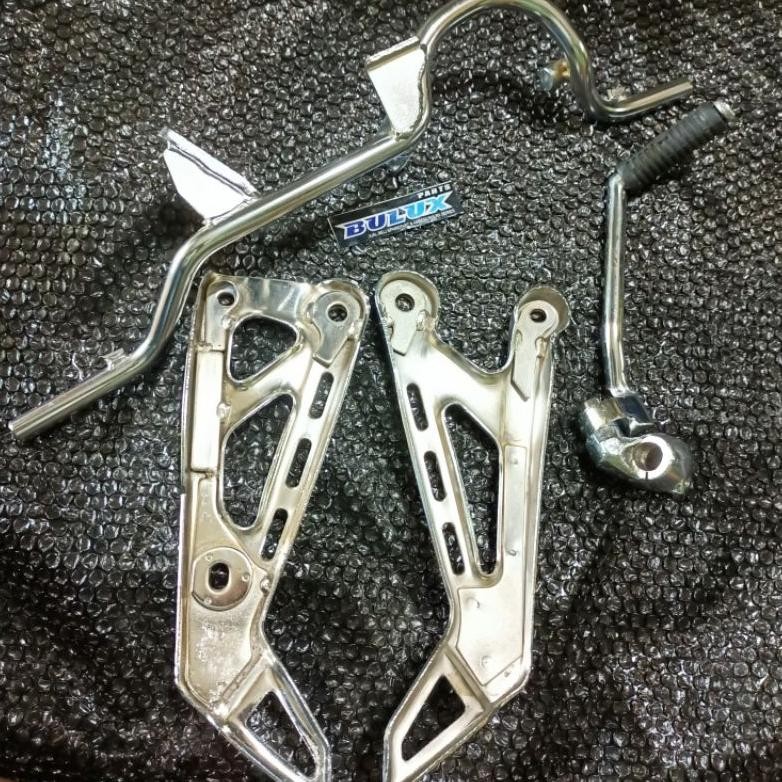 BREKET BARSTEP BESI INJAKAN STEP DEPAN BELAKANG RX KING NEW 1995-2006 CHROME KUALITAS ORIGINAL