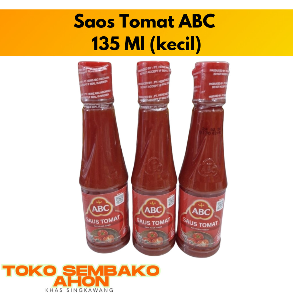 

Saus Tomat / Saos Tomat ABC 135 ml (kecil) / Saus Tomat Botol Kecil / Saus ABC Tomat 135ml / Saus Masak ABC Kecil