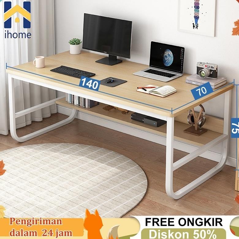 Meja Belajar Minimalis Meja Kantor Besi Meja Kerja Meja Minimalis Meja Komputer Meja Laptop 100cm