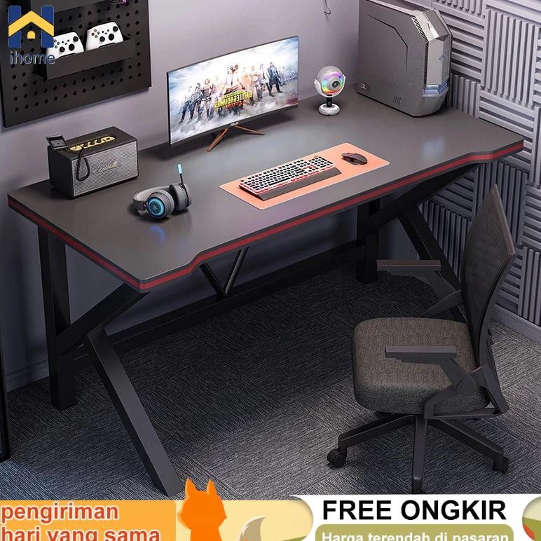 Meja Komputer 160cm Meja Gaming Meja Kerja Meja PC Meja Kantor Minimalis