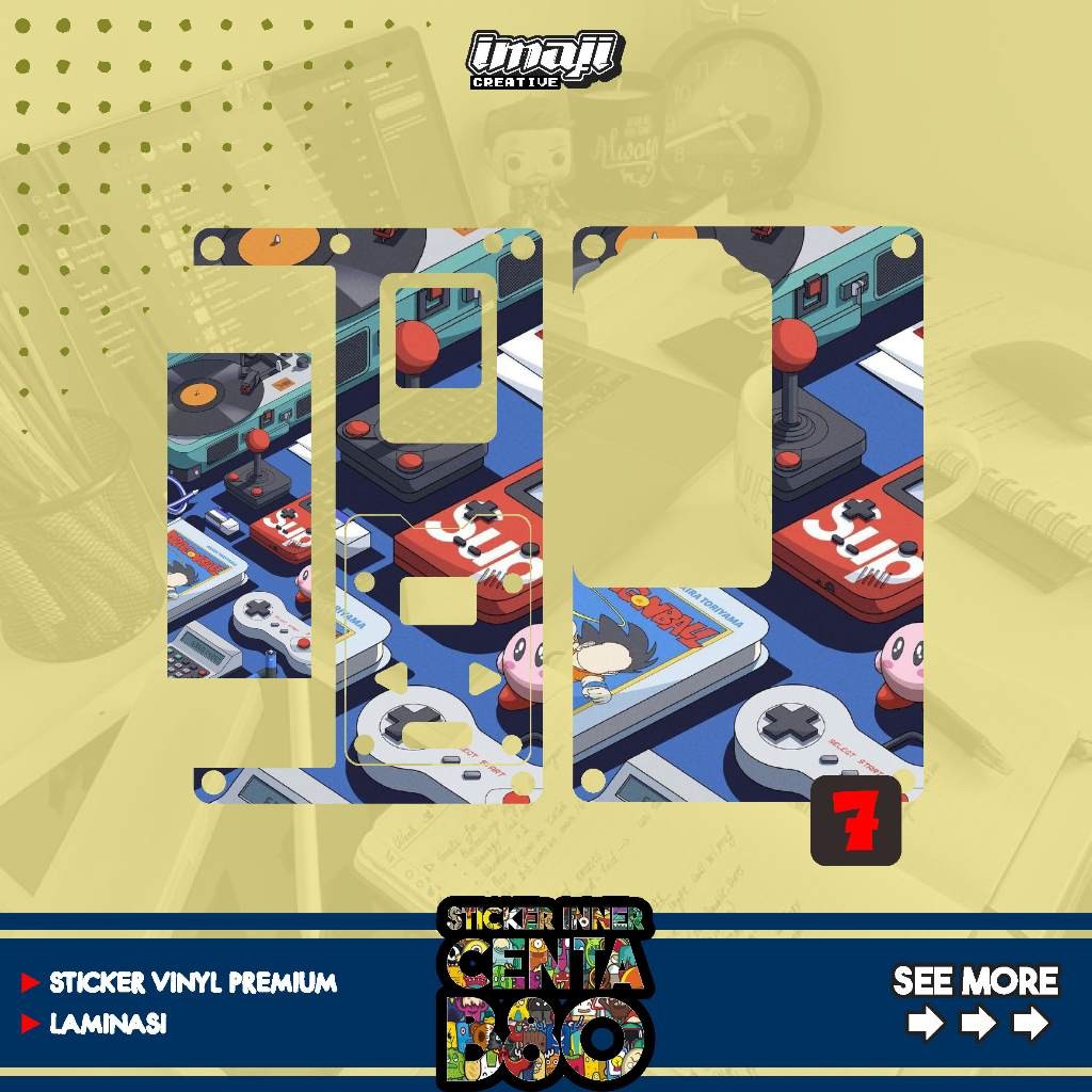 

Promo2pcs - Stiker B80 Imaji Creative 7 Garskin Stiker/not Case Premium Quality CustomCOD