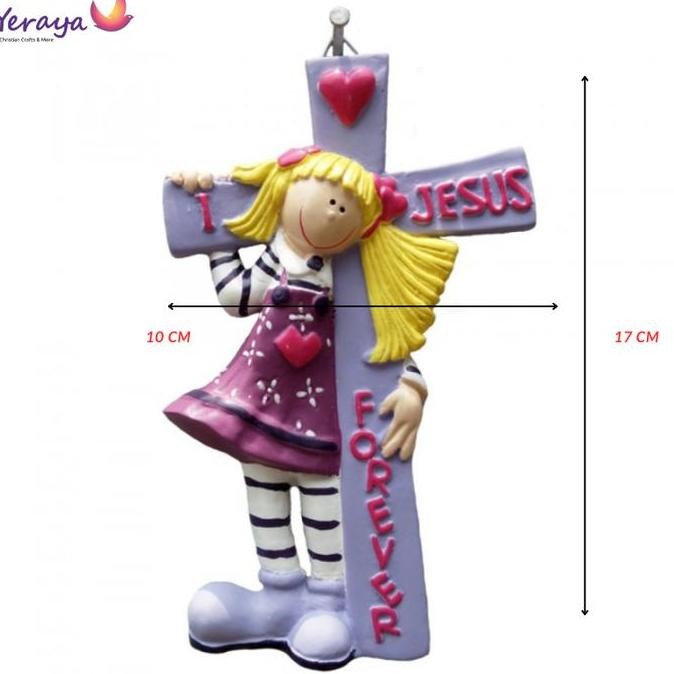Pajangan Salib Dinding Untuk Kamar Anak / Dekorasi Hiasan Gantung Salib Kristen Kado Rohani