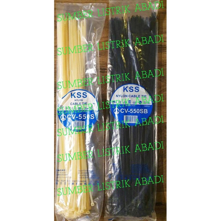 

KABEL TIES KSS CV 550 S ISI 100PCS (HITAM/ PUTIH) ORIGINAL DAN TERPERCAYA