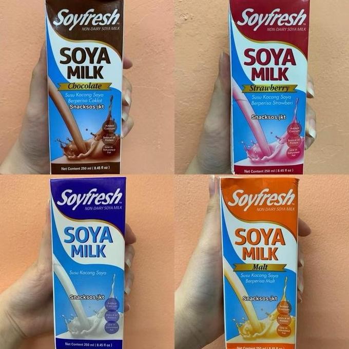 

SOY SOYA MILK CHOCOLATE / STRAWBERRY / MALT / ORIGINAL - SOYMILK SUSU KACANG KEDELAI NON DAIRY MILK