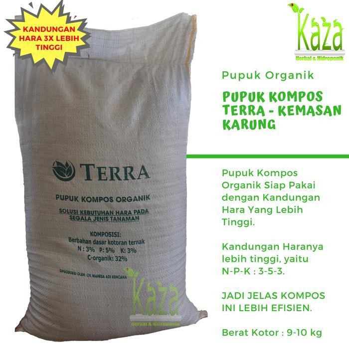 SEDIA Pupuk Organik Kompos Terra Kemasan Karung Berbahan Kohe Kotoran Hewan