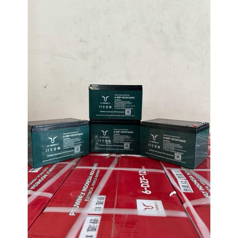 Aki Sepeda Listrik/Batrai Sepeda Listrik UWINFLY 48V/12AH 1 Set