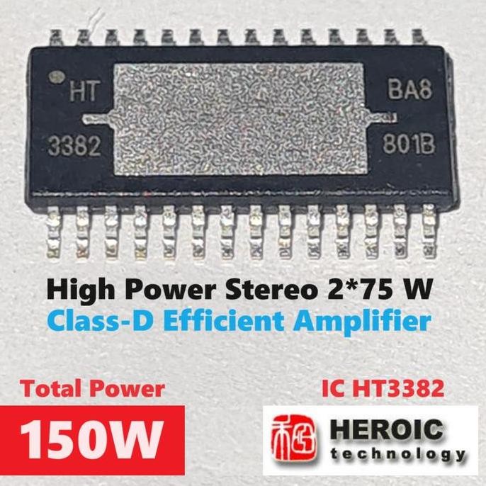 Ic Ht3382 Original Hifi Stereo Amplifier Class D High Power 150W P Btl