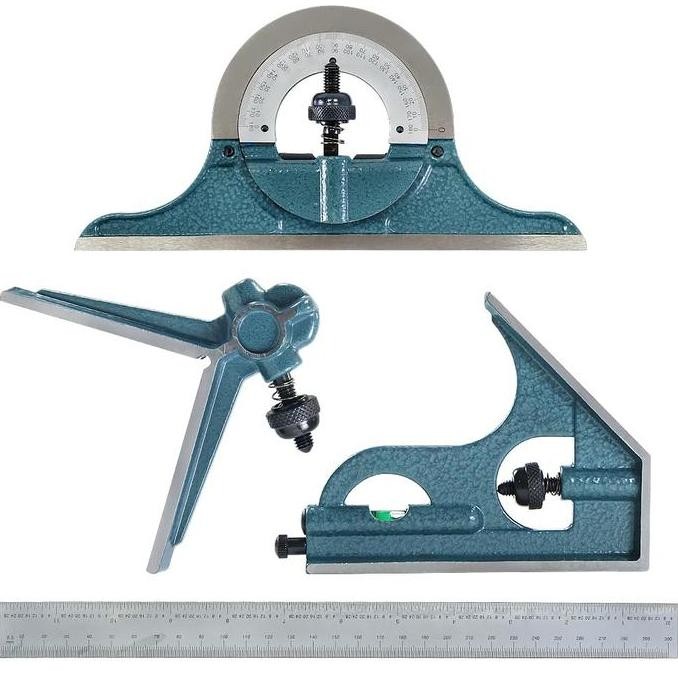 

Promo Combination Square | Universal Bevel Protractor 0-180 & 0-360 COD