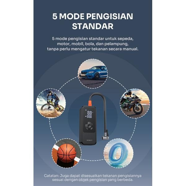 Vivan Portable Air Pump Inflator Electric Pompa Ban Mobil Sepeda Motor