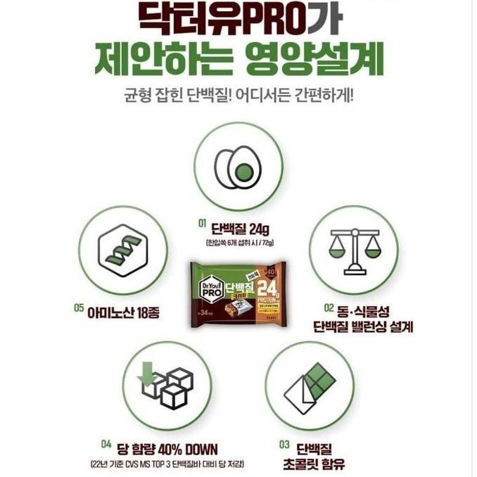 

Dr You Protein Bar Crunchy Ori Korea