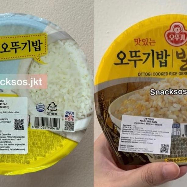 

OTTOGI COOKED WHITE RICE / OTTOGI BROWN RICE- NASI INSTANT KOREA- NASI KOREA