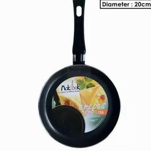 Promo Teplon Crepes Makcook 22 Cm / Crepes Pan Anti Lengket
