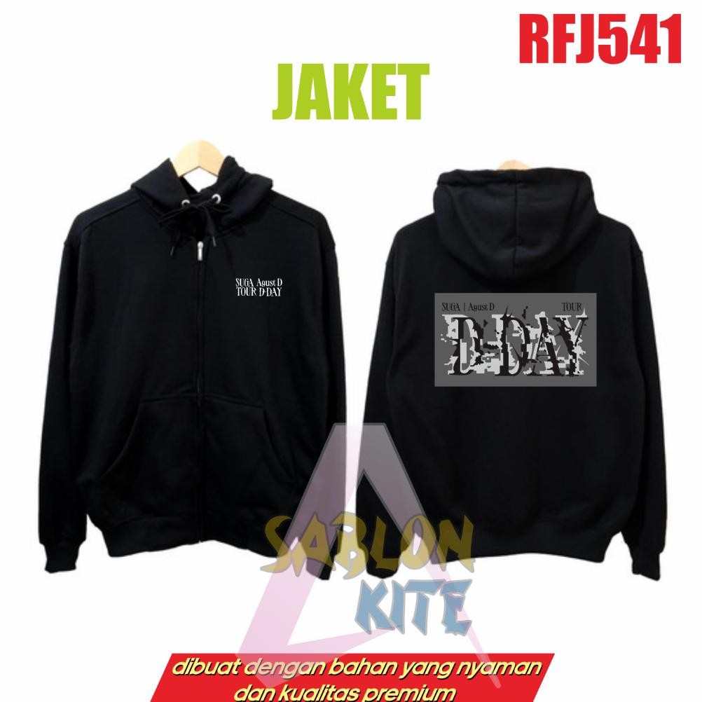 Gratis Fotocard Jaket hoodie Agust D suga Tour Kotak RFJ541