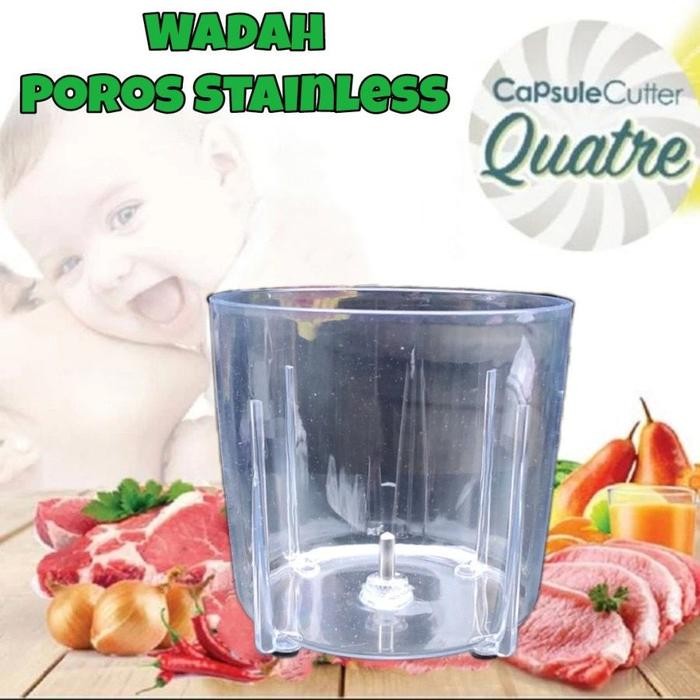Cup Gelas Hand Blender Kapsule / Blender Capsul Cutter Quatre Poros/ Gelas Blender Kapsul cup