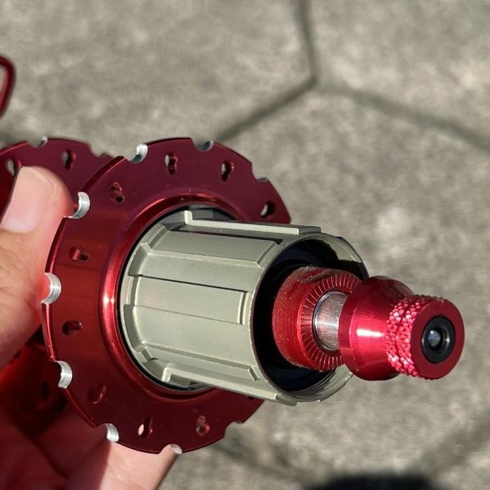 Part Sepeda Hub 24 Hole Xlr8 Disc Brake 24H Freehub Discbrake 6 Bolts Merah Qr