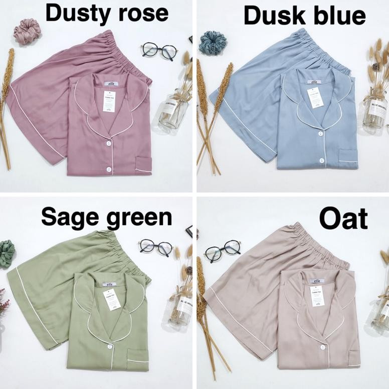 Piyama Super Fine Rayon Twill / Celana Pendek / Hp Ellie