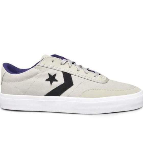 Sepatu Sneakers Pria Converse Courtlandt Ox Birch Bark White 166090C (Best Quality)