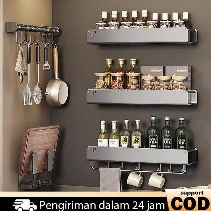 Diskon Rak Bumbu Dapur Estetik Rak Bumbu Dapur Rak Bumbu Rak Bumbu Dapur Gantung Rak Bumbu Dapur Sta
