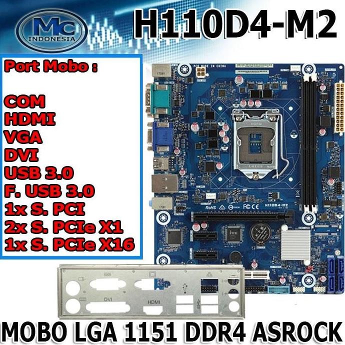 TERMURAH - Mainboard ASROCK Intel LGA Socket 1151