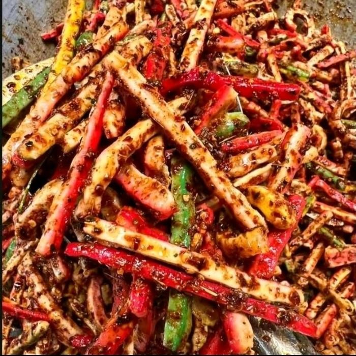 

SEDIA! 500 gram Seblak Jaat Beton Daun Jeruk Pedas kerupuk baton Food Snacks Krupuk Kering Ori!!