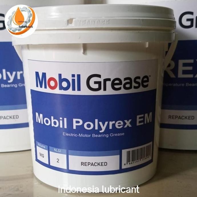 Mobil Polyrex Em Grease Polyurea (Bearing & Electric Motor) Nlgi 2 Pail 1Kg