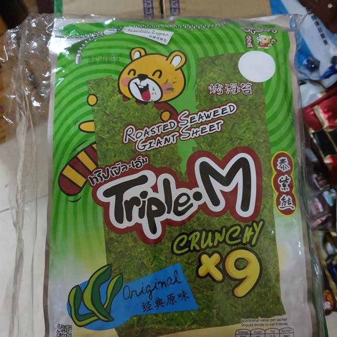 

Triple M Roasted Seaweed Giant Sheet - Original