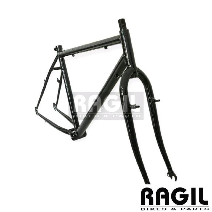 Frame Set Sepeda Federal 26 Mtb Bayangan Hitam Dalangan Besi Hitam Laki Laki Cowok Commuter Bike For
