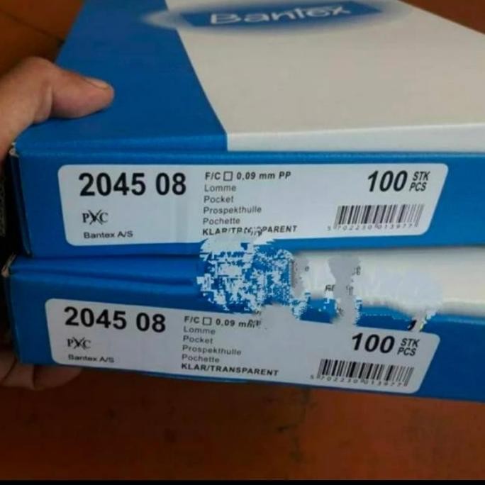 

TERLARIS - plastik bantex pp pocket f4 folio 2045 / antiglare 0.09mm/ pak 100 lbr
