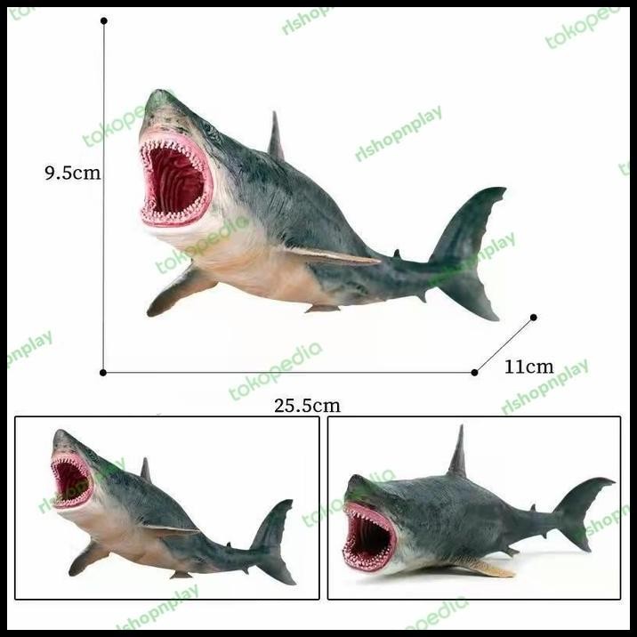 Figure Hiu Megalodon Shark