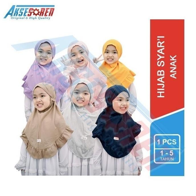 KRUDUNG INSTAN ANAK PREMIUM / JILBAB MODERN HIJAB BERGO ANAK SEKOLAH