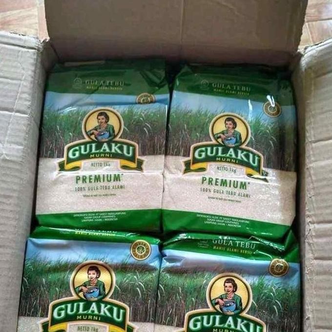 Gulaku Gula Tebu Dus 1Kg X 24 / Gula Pasir Putih Kuning Gulaku Dus