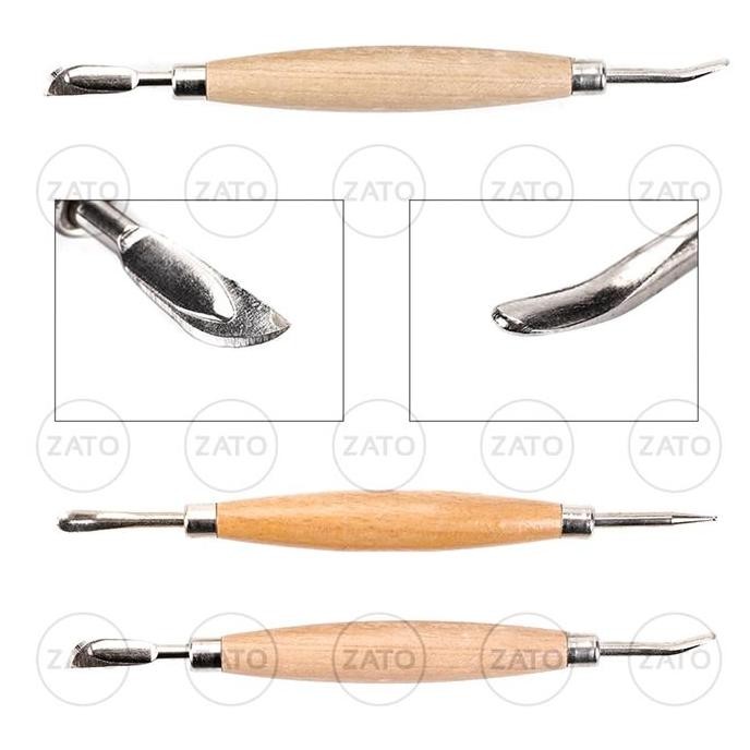 

Leather Carving Line Pen Wood 2 Pcs - Leather Tool