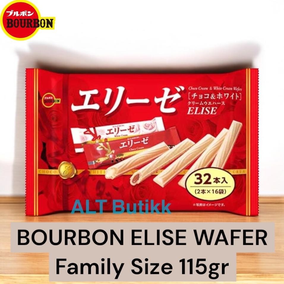 

READY STOCK BOURBON ELISE CREAM WAFER | FAMILY SIZE 115 GR | PRODUCT OF JAPAN