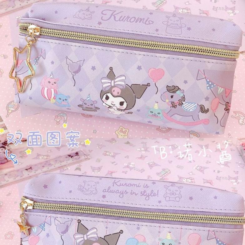 

Cod Tempat Pensil Terbaru 2 Sisi / Kotak Pensil Sanrio Terbaru /Pencil Case Cinnamoroll Kueomi Melody 2 Sekat Ad-56