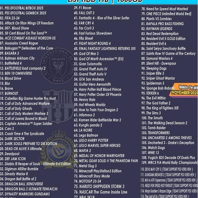 BEBAS ONGKIR - FLASHZ 1TB HDD PS3 Hardisk Eksternal USB3.0 1000GB PS3 |PLAYSTATION 3 Extra Storage