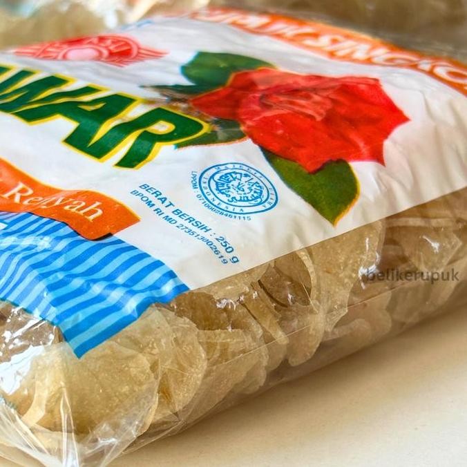 

Kerupuk Singkong Pedas / Ceriping Pedas Cap Mawar 500G