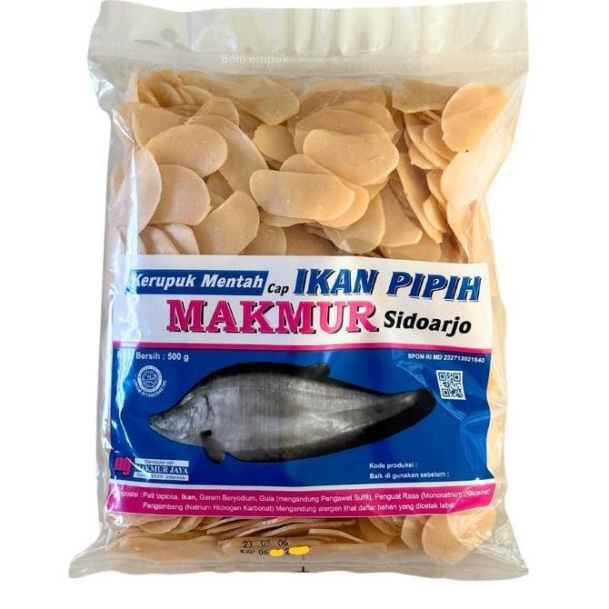 

Kerupuk Ikan Mentah Cap Ikan Pipih 500G Snack Cemilan Food Krupuk