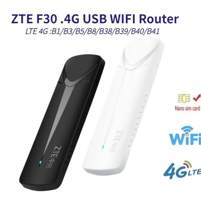 TERBARU - ZTE-F30 Wireless 150Mbps USB WIFI Router 4G Hotspot unlock Modem LTE